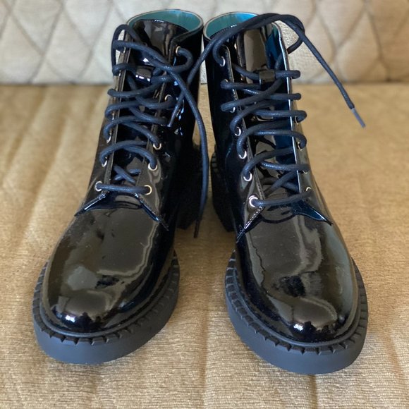 VALENTINA RANGONI - Size 8M - Black Patent Boot - Picture 1 of 6
